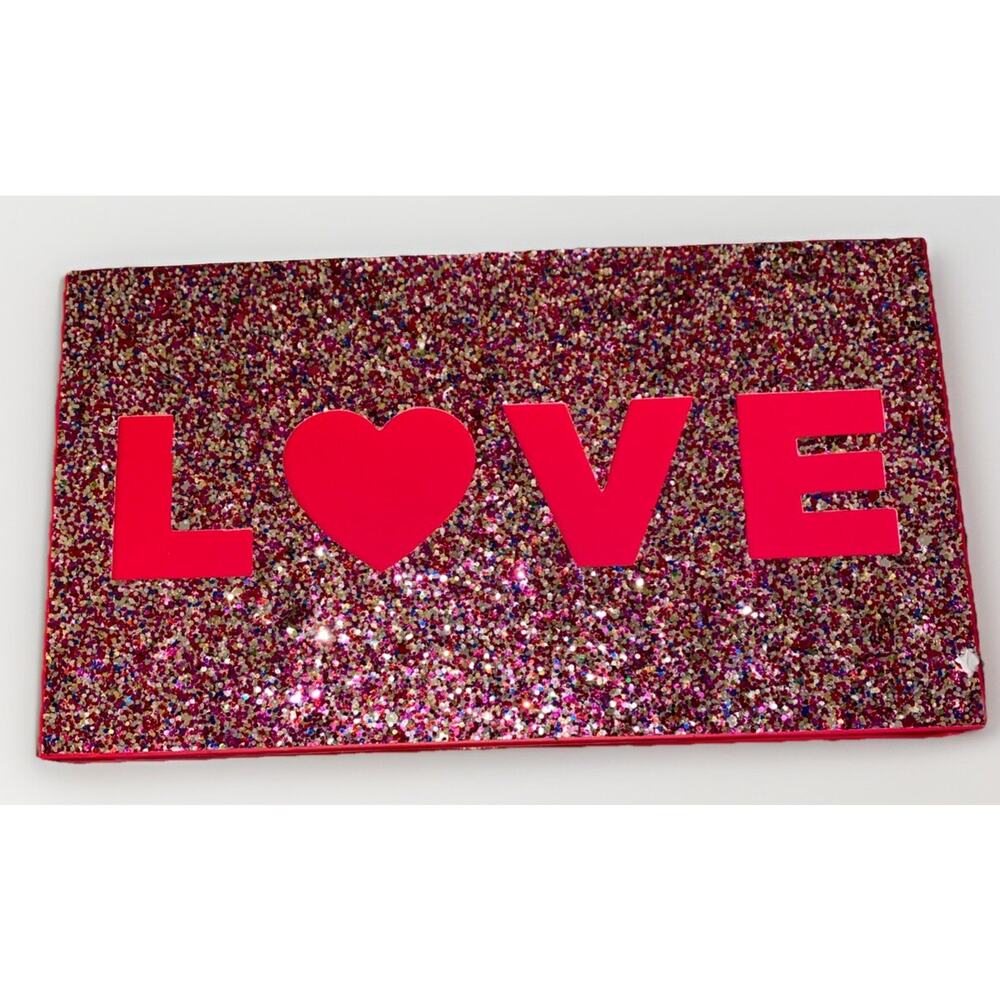 Eyeshadow Glitter Palette by Eyeshadow - Hot Pink LOVE & Multicolor Sparkle